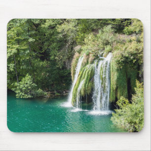 Waterfalls in Plitvice National Park - Croatia Mouse Mat