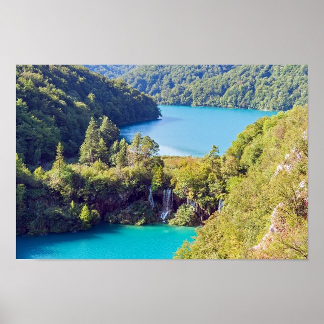 Waterfalls in Plitvice National Park - Croatia Poster (Front)