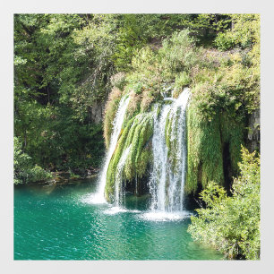 Waterfalls in Plitvice National Park - Croatia Window Cling