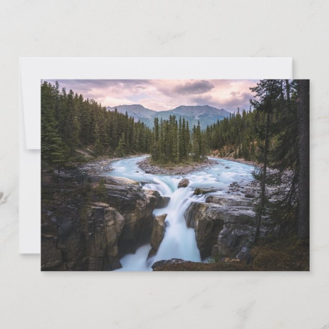 Waterfalls | Jasper National Park, Canada Thank You Card (Front)