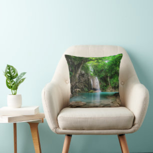 Waterfalls Kanchanaburi, Thailand Cushion