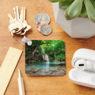 Waterfalls Kanchanaburi, Thailand Key Ring