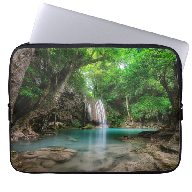 Waterfalls | Kanchanaburi, Thailand Laptop Sleeve (Front)