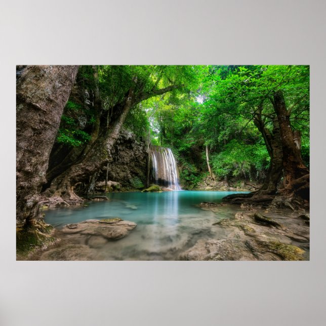 Waterfalls | Kanchanaburi, Thailand Poster (Front)