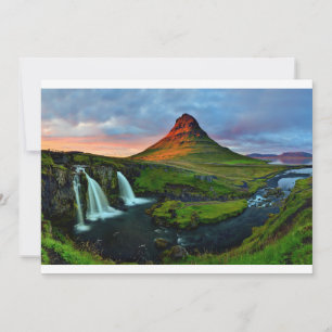 Waterfalls   Kirkjufell, Iceland Thank You Card