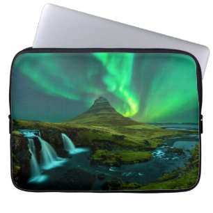 Waterfalls Kirkjufellfoss Waterfall, Iceland Laptop Sleeve