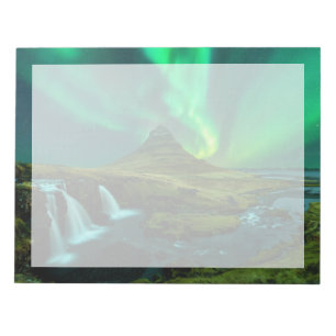 Waterfalls Kirkjufellfoss Waterfall, Iceland Notepad