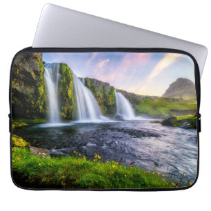 Waterfalls   Kirkjufellsfoss, Iceland Laptop Sleeve