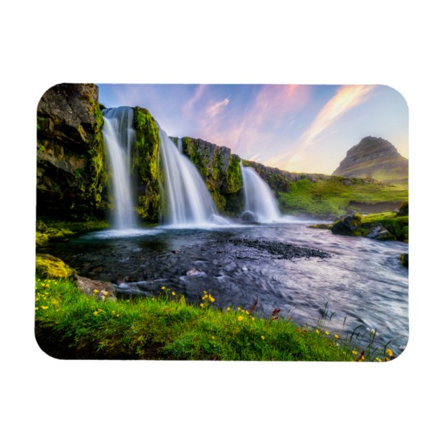 Waterfalls | Kirkjufellsfoss, Iceland Magnet (Horizontal)