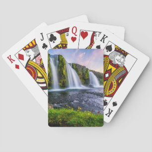 Waterfalls Kirkjufellsfoss, Iceland Playing Cards