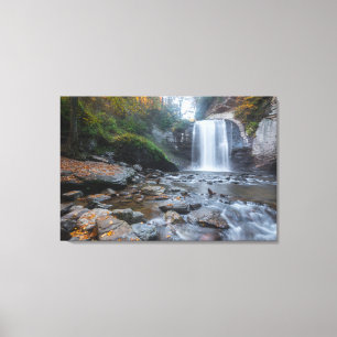 Waterfalls   Looking Glass Waterfalls Canvas Print