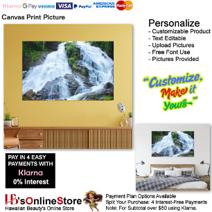 Waterfalls Nature Relax Home Office Picture 11 Canvas Print