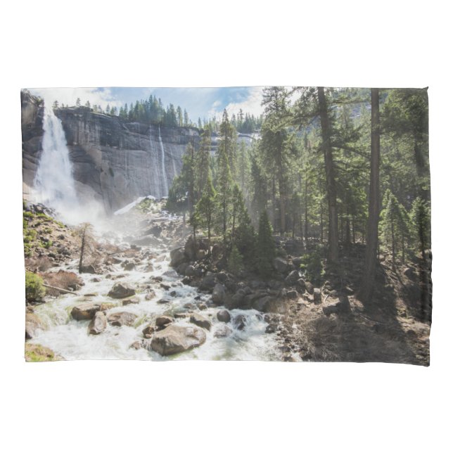 Waterfalls | Nevada Fall, Yosemite, CA Pillowcase (Front)