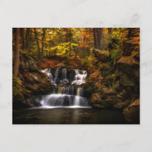 Waterfalls   New England Connecticut Postcard