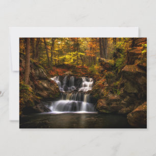 Waterfalls New England Connecticut Thank You Card