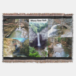 WATERFALLS OF ITHACA NEW YORK throw Blanket