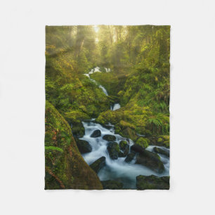 Waterfalls Olympic National Park, Washington Fleece Blanket