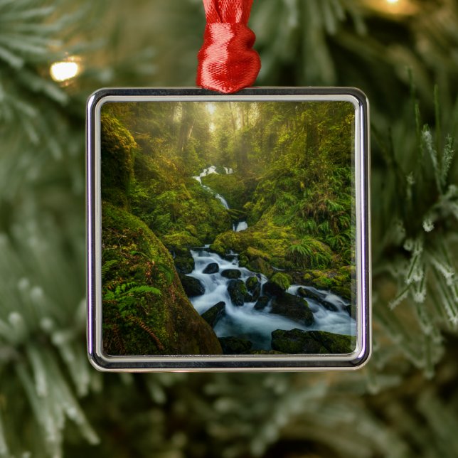 Waterfalls | Olympic National Park, Washington Metal Tree Decoration (Tree)