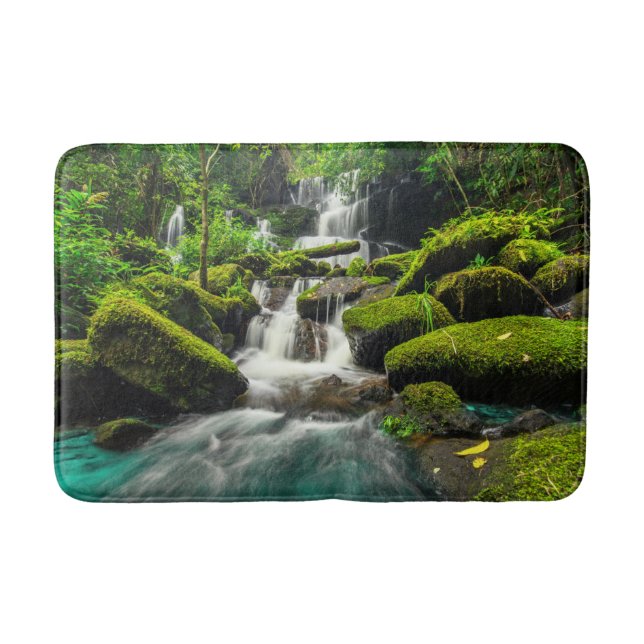Waterfalls | Phu Tub Berk Mountain, Thailand Bath Mat (Front)