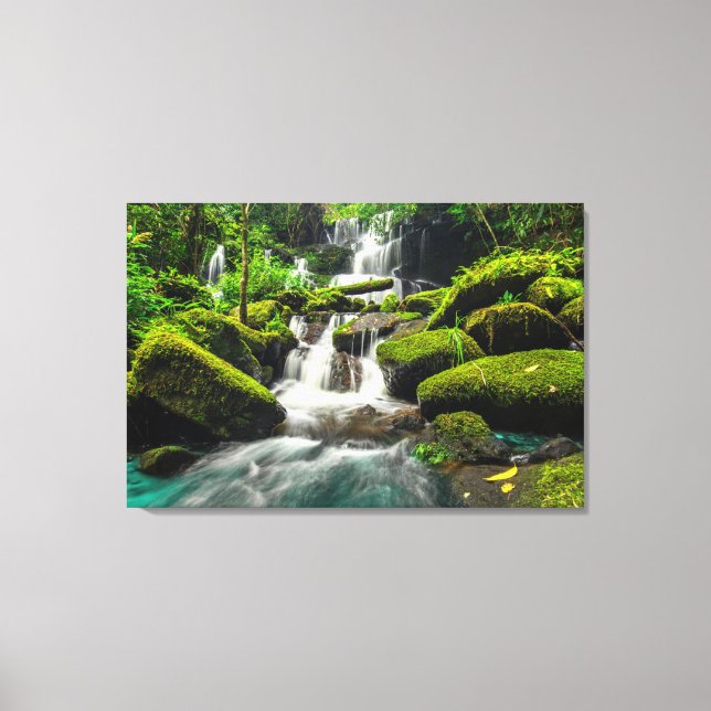 Waterfalls | Phu Tub Berk Mountain, Thailand Canvas Print (Front)