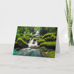 Waterfalls   Phu Tub Berk Mountain, Thailand Card