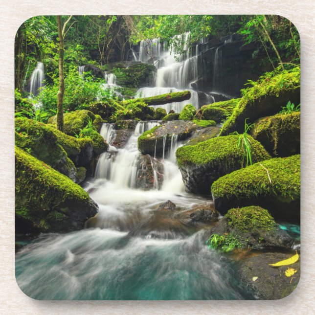 Waterfalls | Phu Tub Berk Mountain, Thailand Coaster (Front)