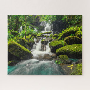 Waterfalls Phu Tub Berk Mountain, Thailand Jigsaw Puzzle