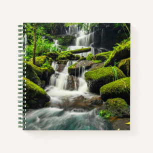 Waterfalls   Phu Tub Berk Mountain, Thailand Notebook