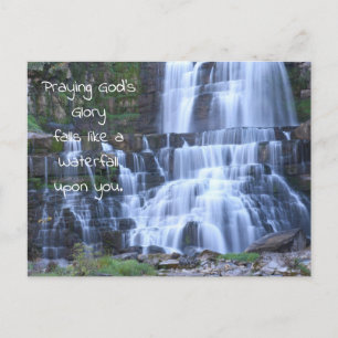 Waterfalls Prayer Postcard