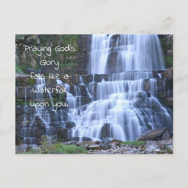 Waterfalls Prayer Postcard (Front)
