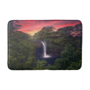 Waterfalls   Rainbow Falls, Hilo, Hawaii Bath Mat