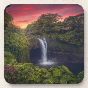 Waterfalls Rainbow Falls, Hilo, Hawaii Coaster