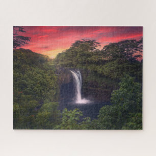 Waterfalls   Rainbow Falls, Hilo, Hawaii Jigsaw Puzzle