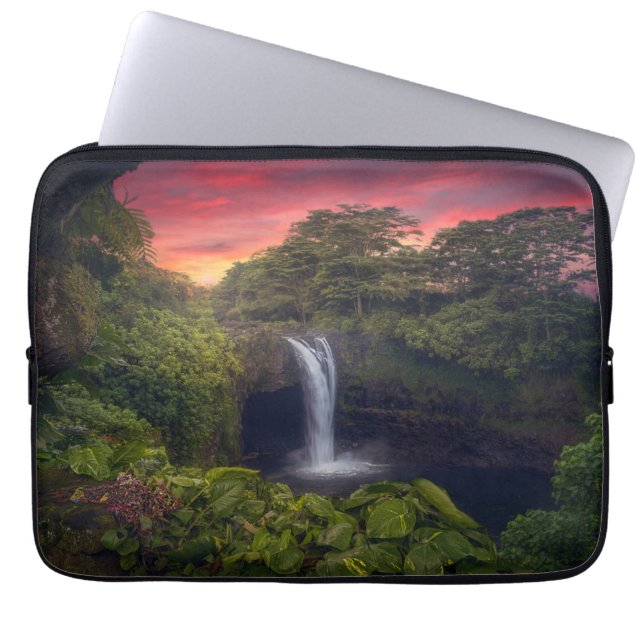Waterfalls | Rainbow Falls, Hilo, Hawaii Laptop Sleeve (Front)
