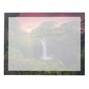 Waterfalls   Rainbow Falls, Hilo, Hawaii Notepad