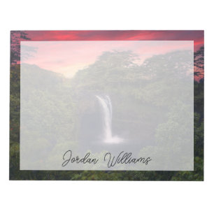 Waterfalls Rainbow Falls, Hilo, Hawaii Notepad