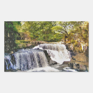 WATERFALLS RECTANGULAR STICKER