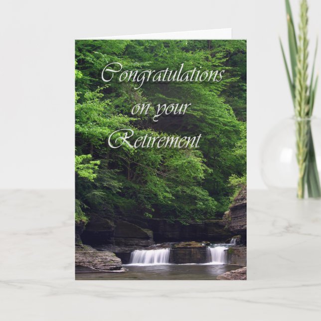 Waterfalls Retirement Card (Front)