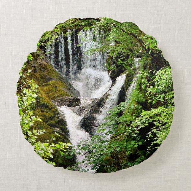 WATERFALLS   ROUND CUSHION (Front)