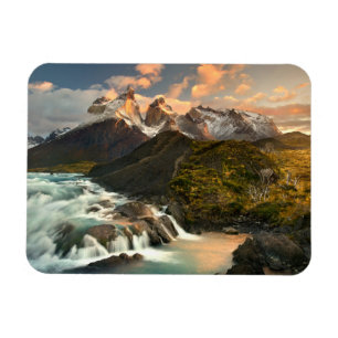 Waterfalls Salto Grade Waterfall Patagonia Chile Magnet