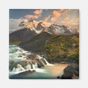 Waterfalls   Salto Grade Waterfall Patagonia Chile Magnet