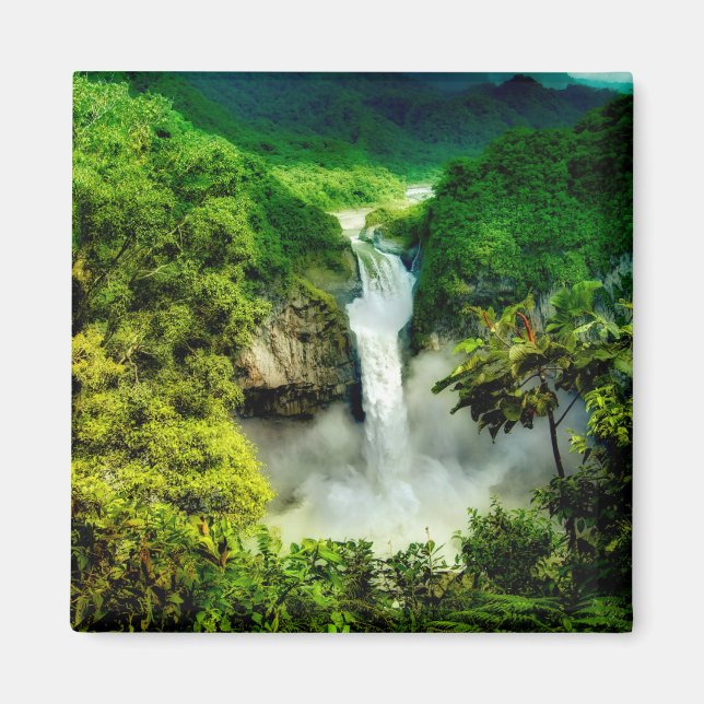 Waterfalls | San Rafael Falls, Ecuador Magnet (Front)