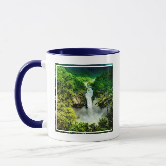 Waterfalls | San Rafael Falls, Ecuador Mug (Left)