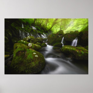 Waterfalls Satoyama Kisakata Waterfalls Poster