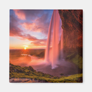 Waterfalls   Seljalandsfoss Waterfall Magnet