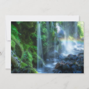 Waterfalls   Shinmata Ravine, Japan Thank You Card