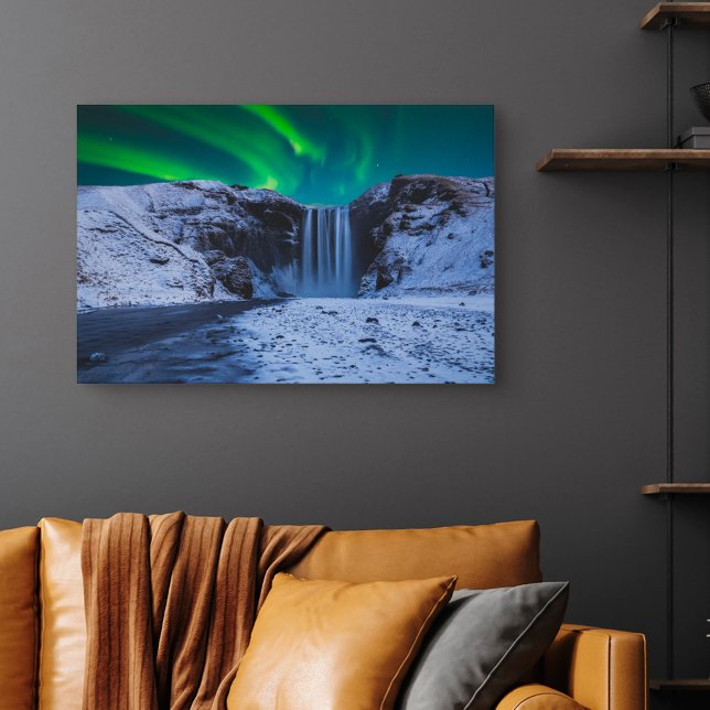 Waterfalls | Skógafoss Waterfall Canvas Print (Creator Uploaded)