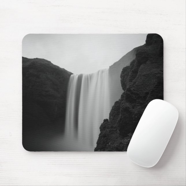 Waterfalls | Skogafoss Waterfall, Iceland Mouse Mat (With Mouse)