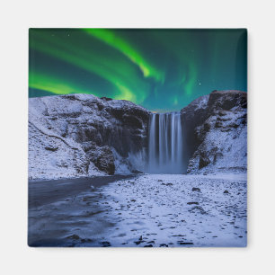 Waterfalls   Skógafoss Waterfall Magnet