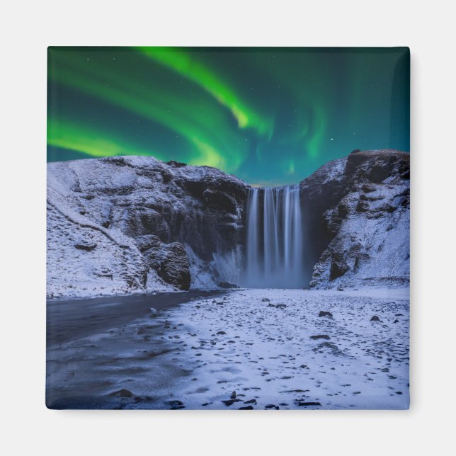Waterfalls | Skógafoss Waterfall Magnet (Front)
